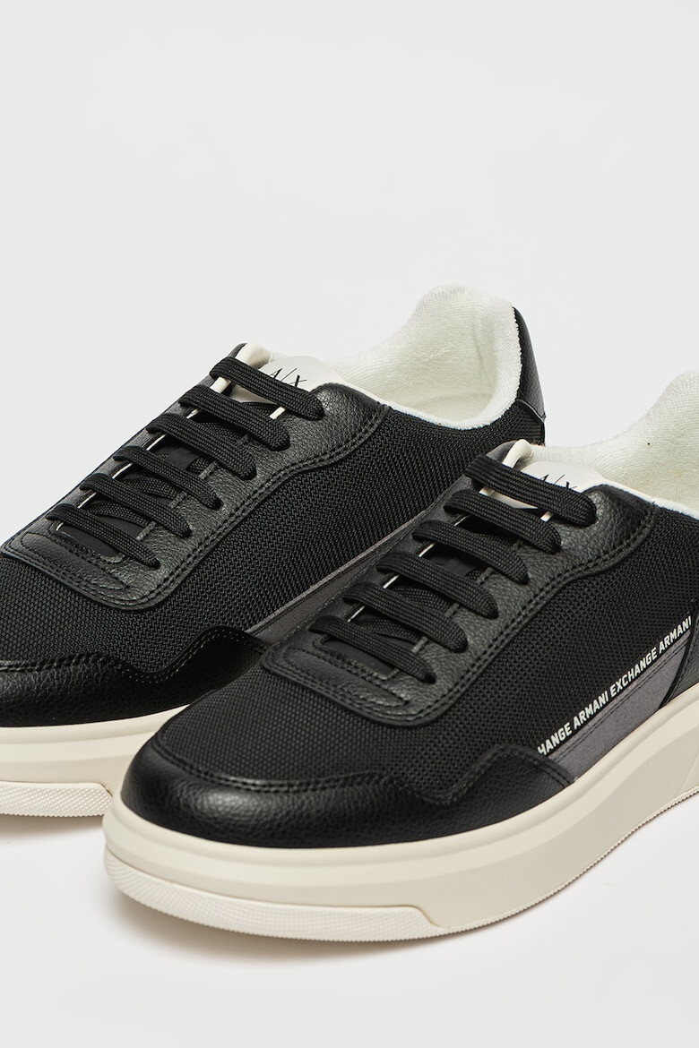 ARMANI EXCHANGE Pantofi sport cu insertii din piele ecologica - Pled.ro