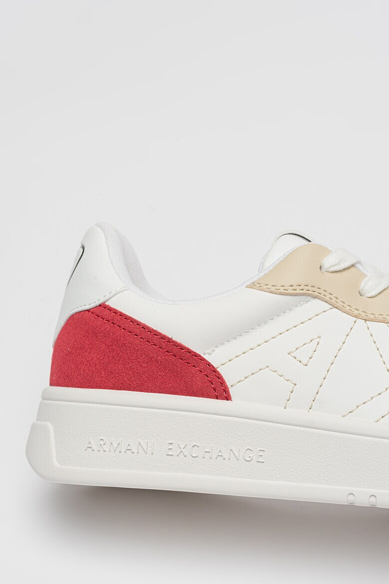 ARMANI EXCHANGE Pantofi sport cu insertii din piele intoarsa - Pled.ro