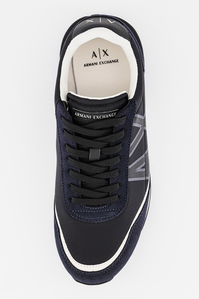 ARMANI EXCHANGE Pantofi sport cu insertii din piele intoarsa - Pled.ro