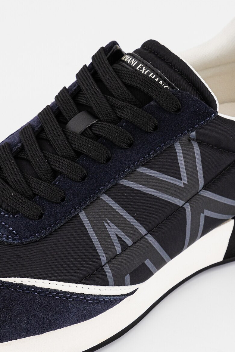 ARMANI EXCHANGE Pantofi sport cu insertii din piele intoarsa - Pled.ro