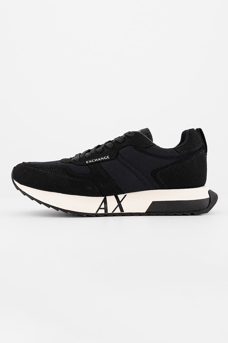 ARMANI EXCHANGE Pantofi sport cu insertii din piele intoarsa - Pled.ro