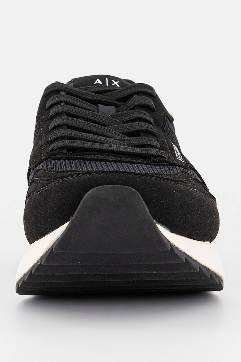 ARMANI EXCHANGE Pantofi sport cu insertii din piele intoarsa - Pled.ro