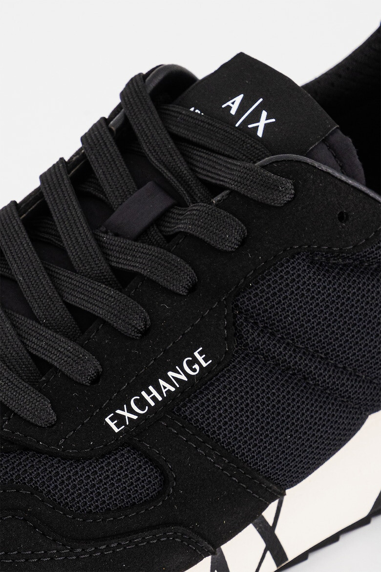 ARMANI EXCHANGE Pantofi sport cu insertii din piele intoarsa - Pled.ro