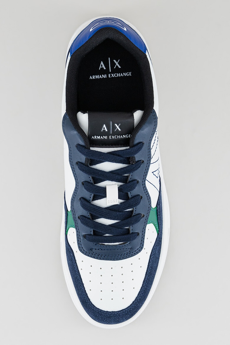 ARMANI EXCHANGE Pantofi sport cu insertii din piele intoarsa - Pled.ro