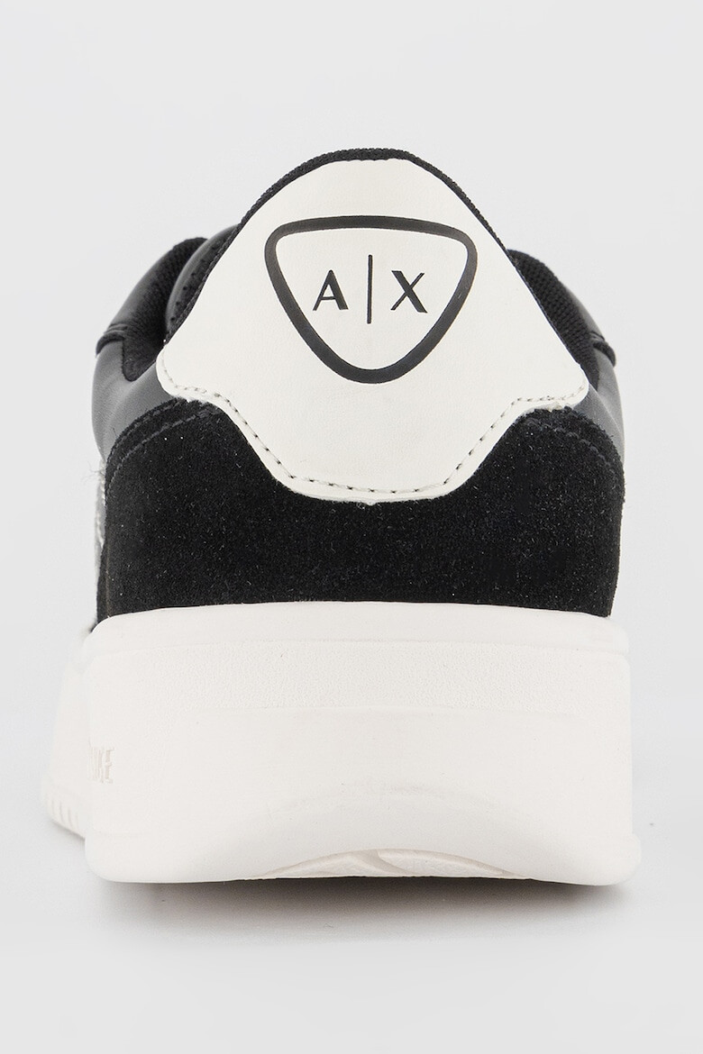 ARMANI EXCHANGE Pantofi sport cu insertii din piele intoarsa sintetica - Pled.ro