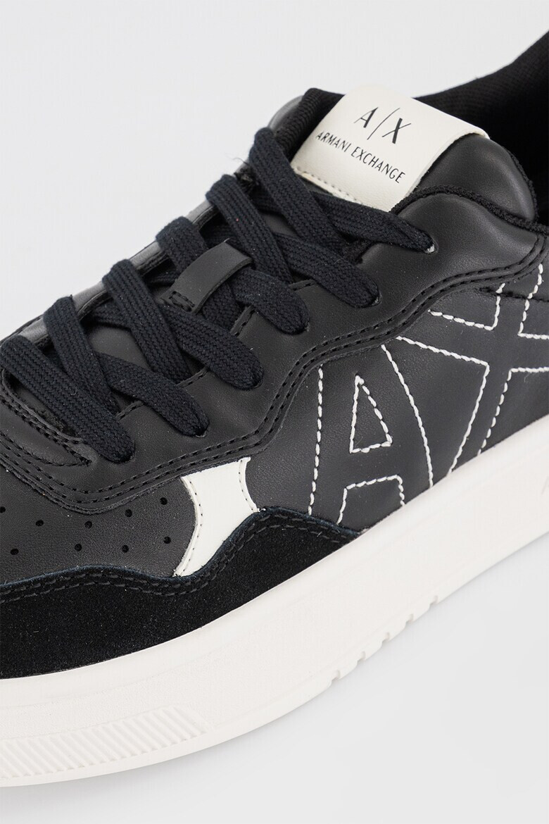 ARMANI EXCHANGE Pantofi sport cu insertii din piele intoarsa sintetica - Pled.ro