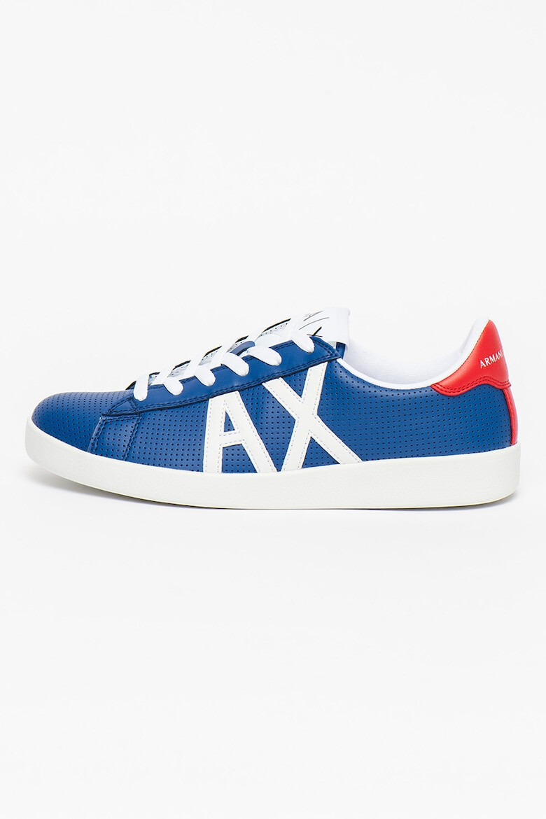 ARMANI EXCHANGE Pantofi sport cu logo in relief si perforatii - Pled.ro