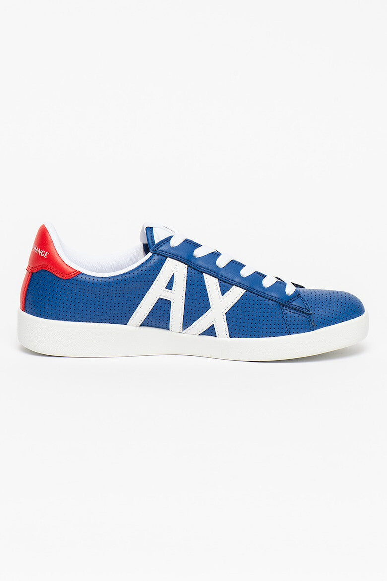 ARMANI EXCHANGE Pantofi sport cu logo in relief si perforatii - Pled.ro