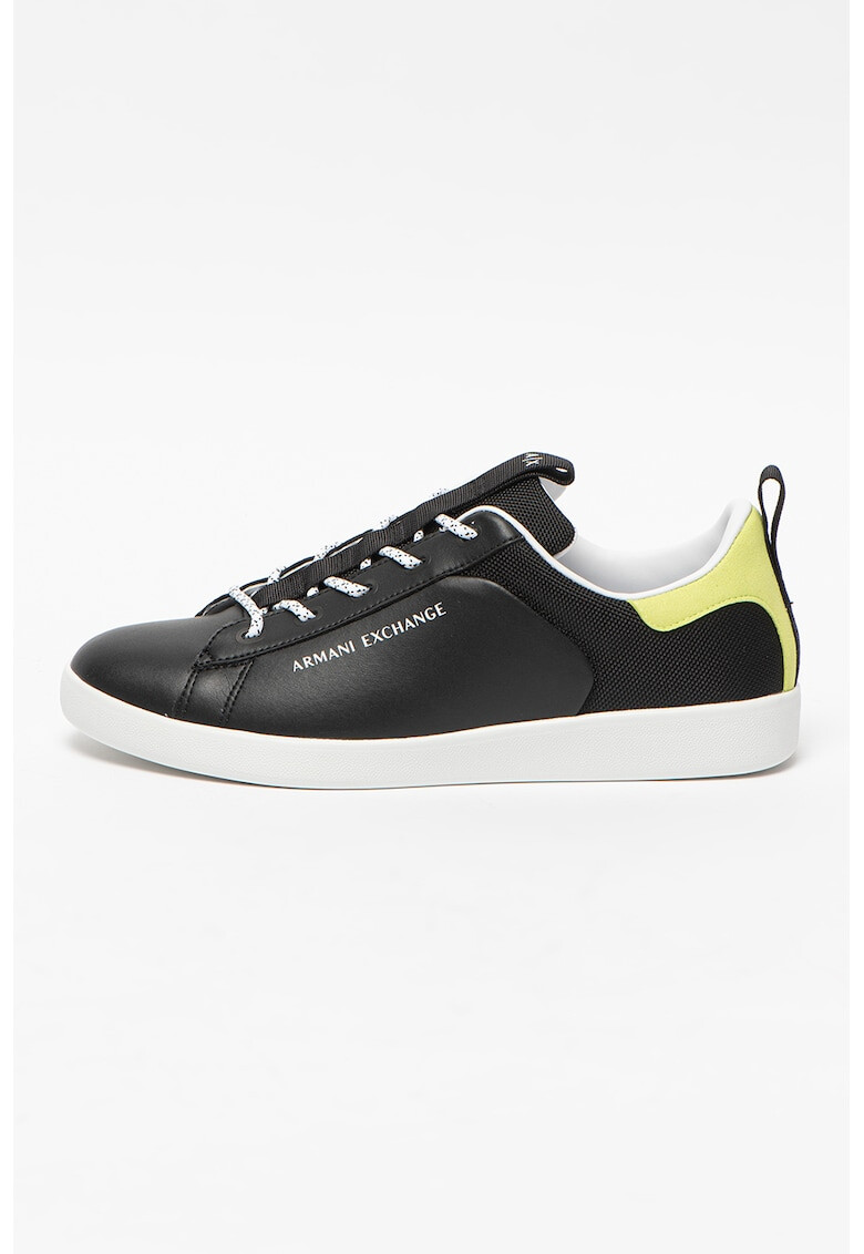 ARMANI EXCHANGE Pantofi sport de piele cu insertii de material textil - Pled.ro