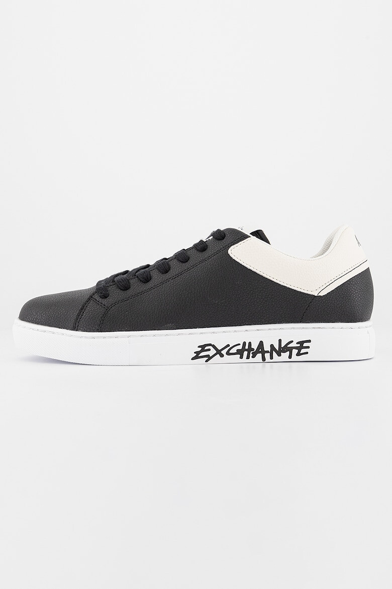 ARMANI EXCHANGE Pantofi sport de piele cu logo pe talpa - Pled.ro