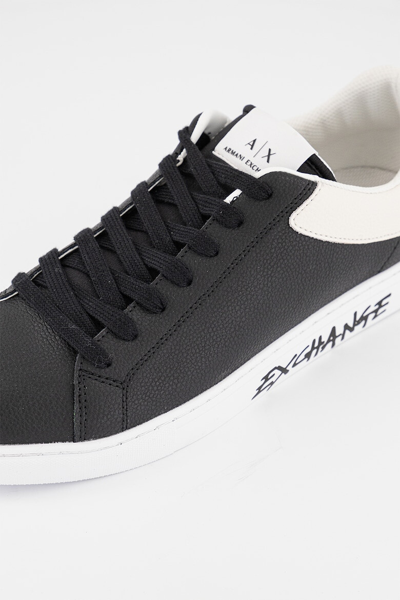 ARMANI EXCHANGE Pantofi sport de piele cu logo pe talpa - Pled.ro