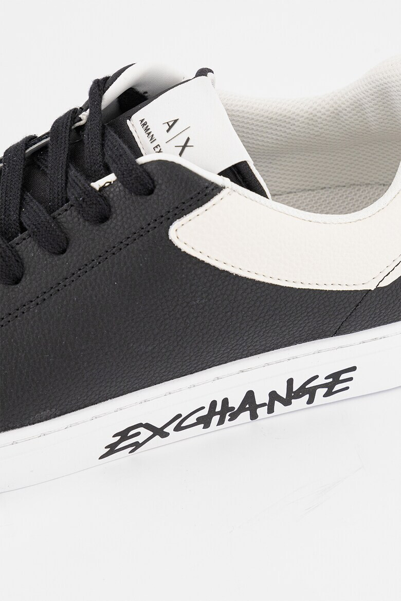 ARMANI EXCHANGE Pantofi sport de piele cu logo pe talpa - Pled.ro