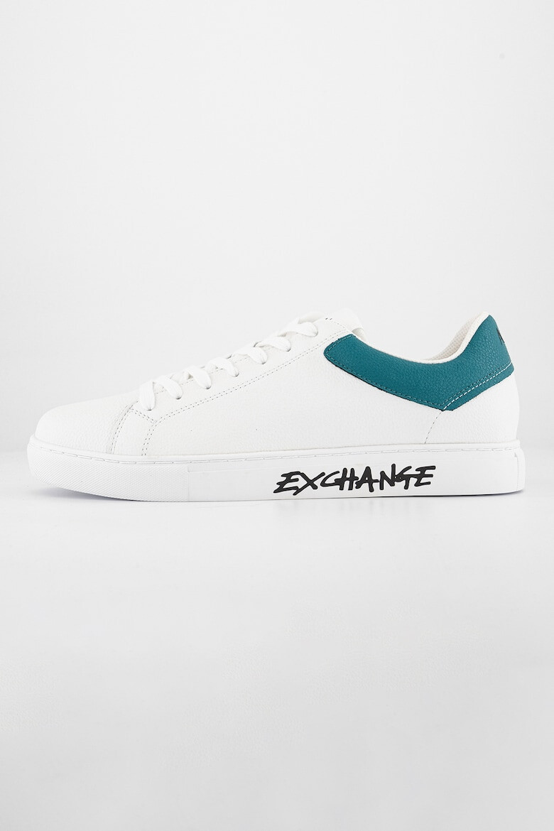 ARMANI EXCHANGE Pantofi sport de piele cu logo pe talpa - Pled.ro