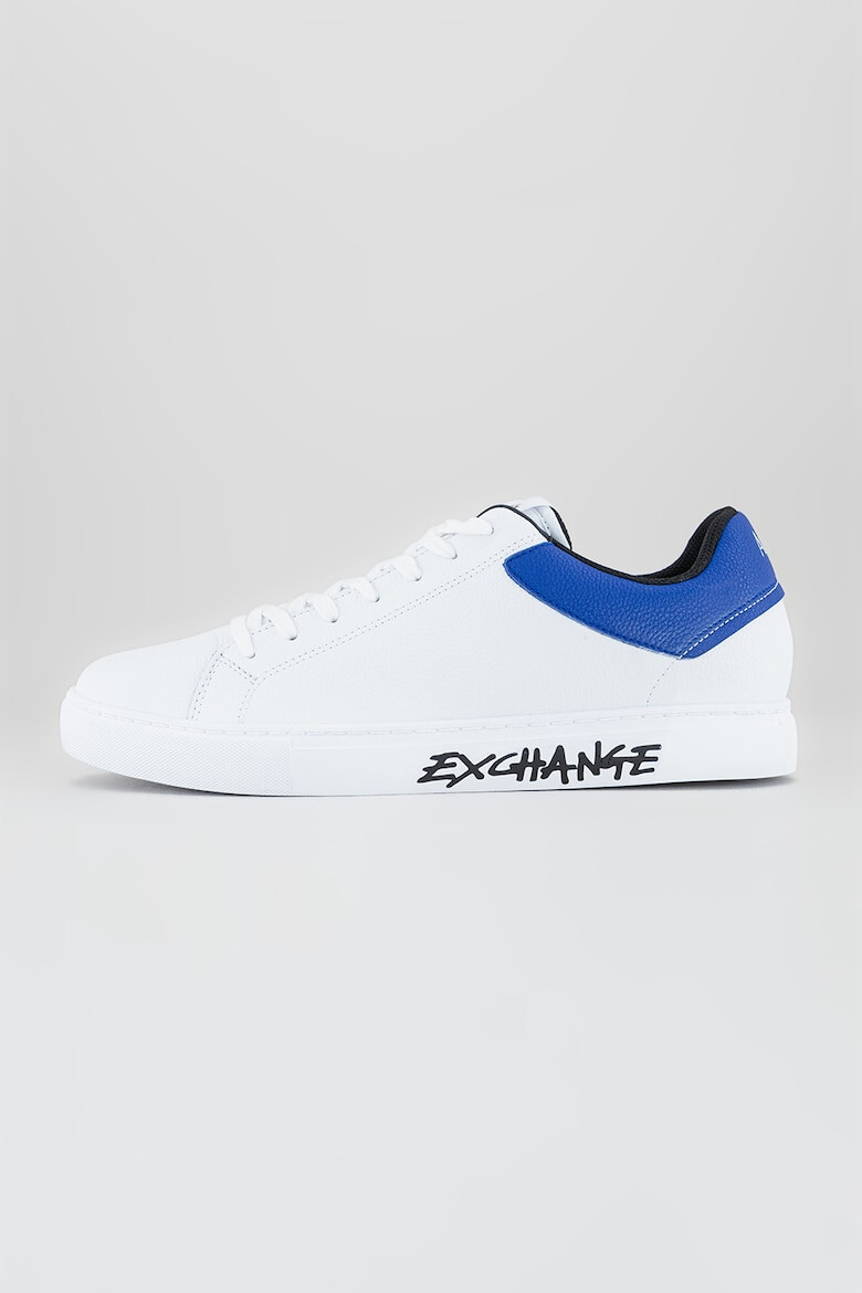 ARMANI EXCHANGE Pantofi sport de piele cu logo pe talpa - Pled.ro