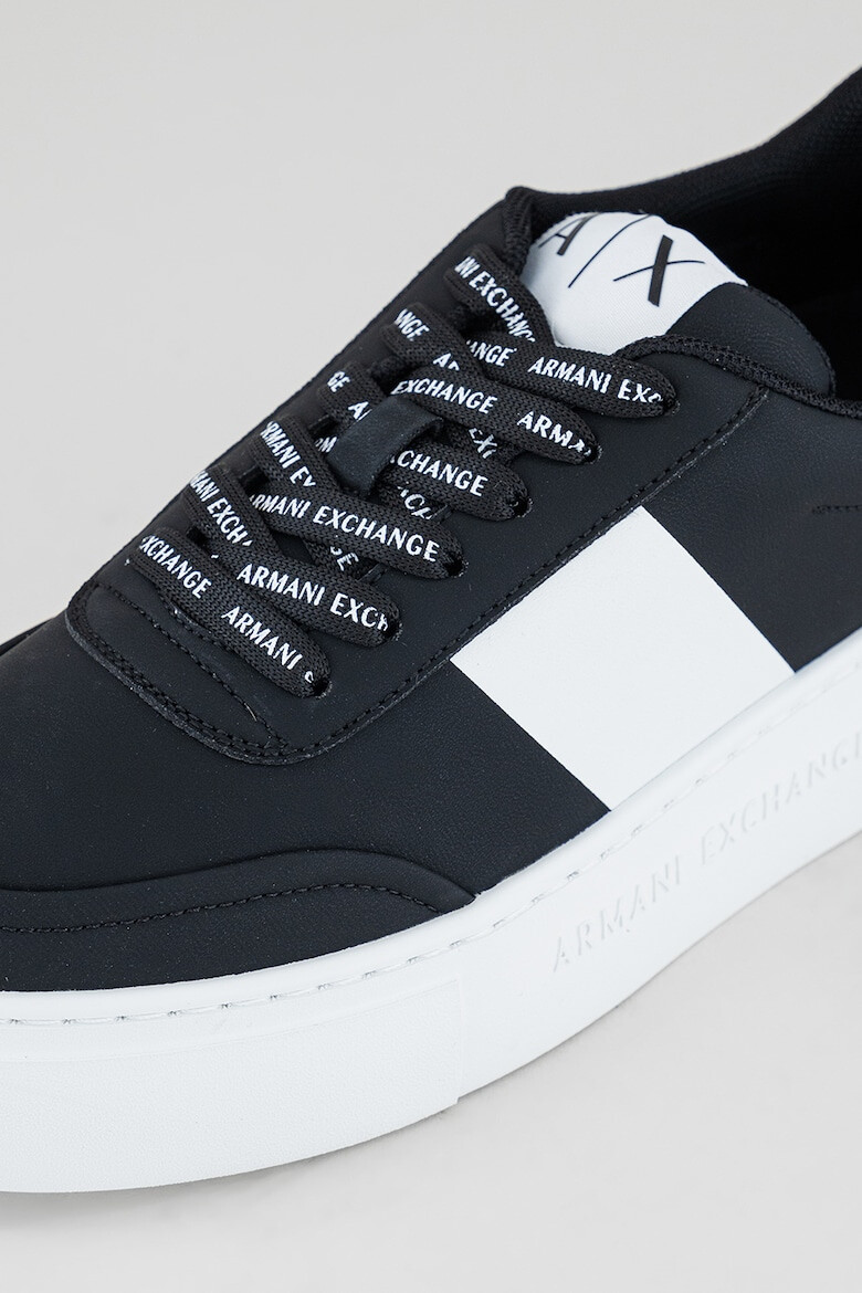 ARMANI EXCHANGE Pantofi sport de piele ecologica cu detalii contrastante - Pled.ro