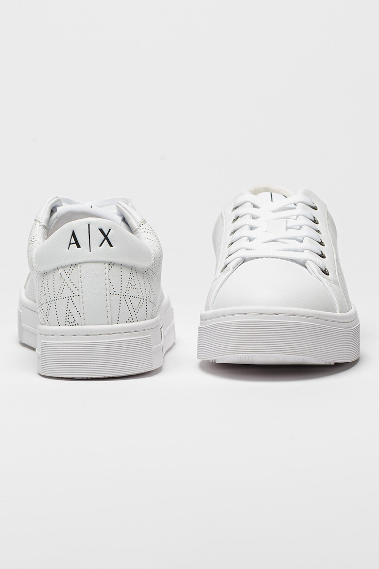 ARMANI EXCHANGE Pantofi sport de piele ecologica cu detalii logo - Pled.ro