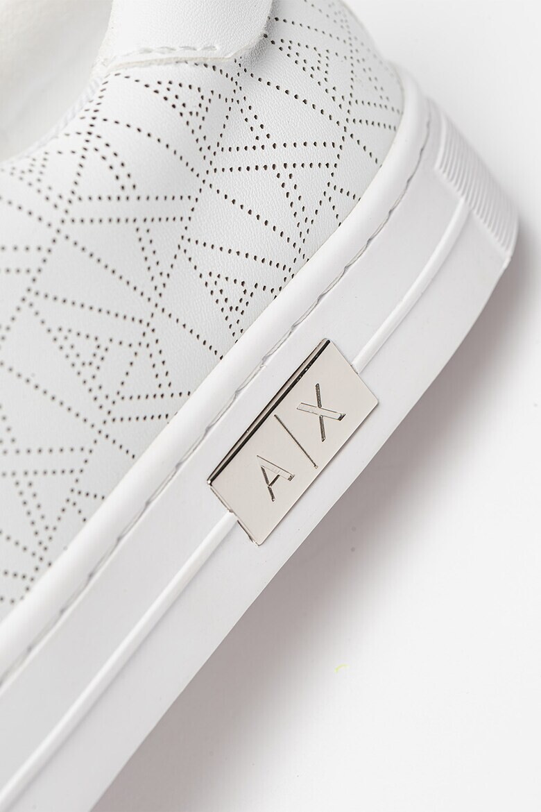 ARMANI EXCHANGE Pantofi sport de piele ecologica cu detalii logo - Pled.ro