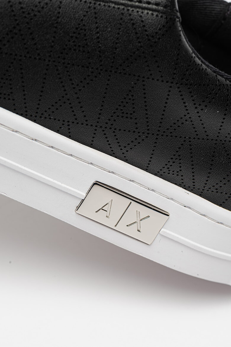 ARMANI EXCHANGE Pantofi sport de piele ecologica cu detalii logo - Pled.ro