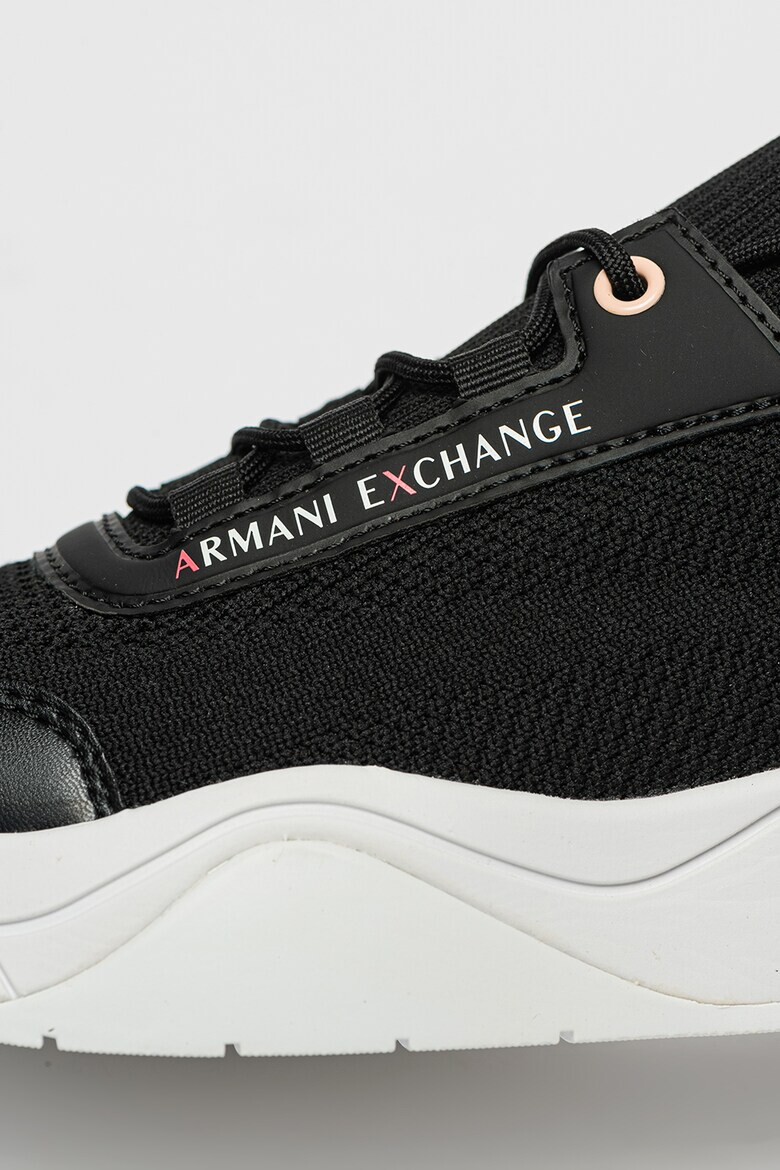 ARMANI EXCHANGE Pantofi sport de piele ecologica cu garnituri din material textil - Pled.ro