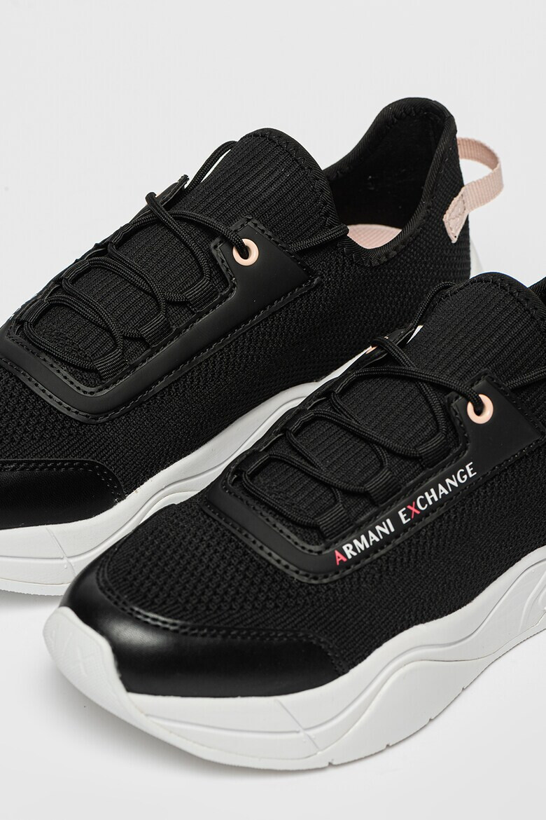 ARMANI EXCHANGE Pantofi sport de piele ecologica cu garnituri din material textil - Pled.ro