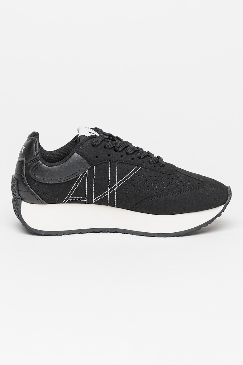 ARMANI EXCHANGE Pantofi sport de piele ecologica cu logo - Pled.ro