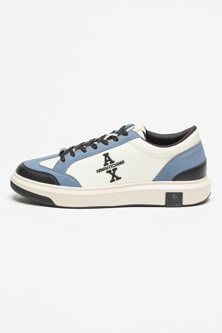 ARMANI EXCHANGE Pantofi sport de piele ecologica cu logo brodat - Pled.ro