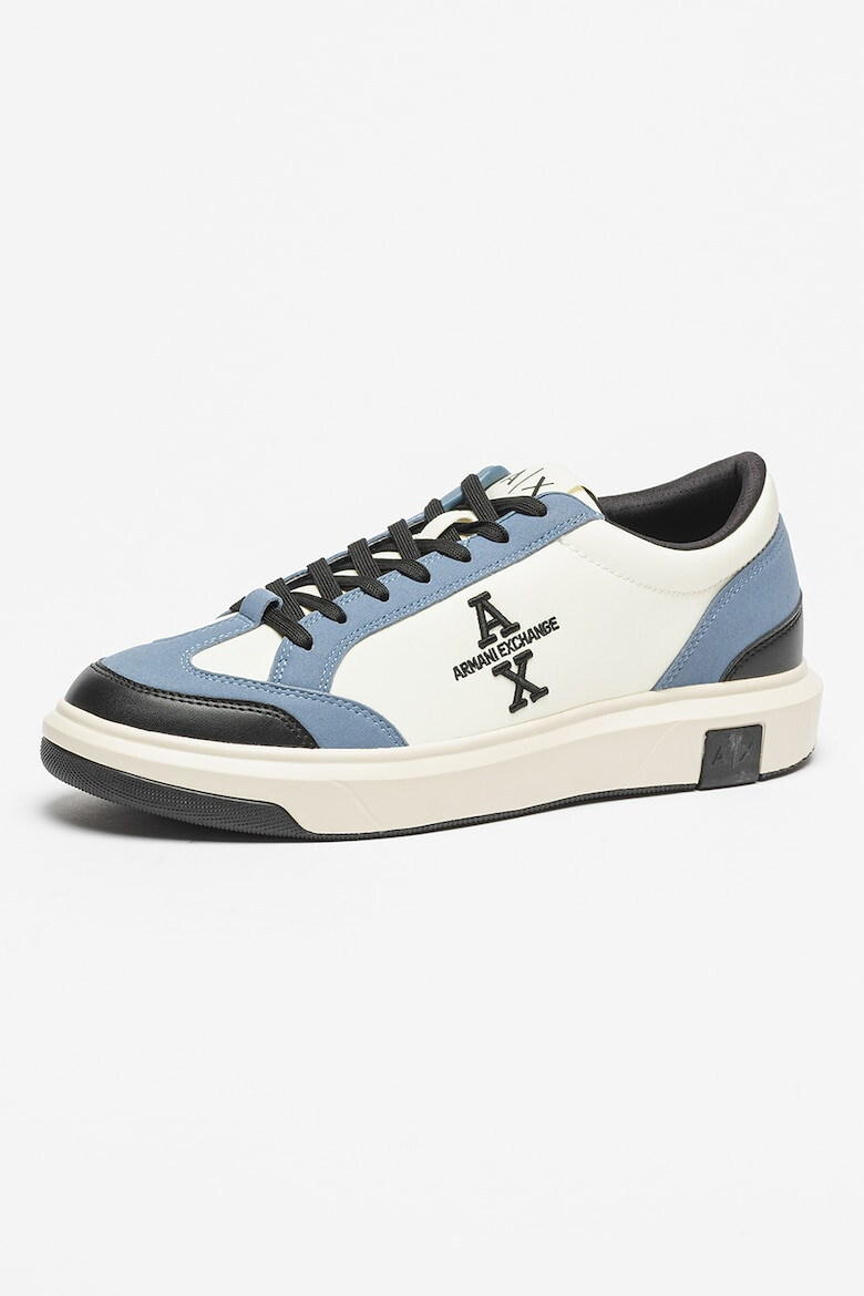 ARMANI EXCHANGE Pantofi sport de piele ecologica cu logo brodat - Pled.ro