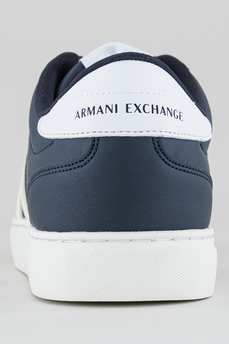 ARMANI EXCHANGE Pantofi sport de piele ecologica cu logo contrastant - Pled.ro