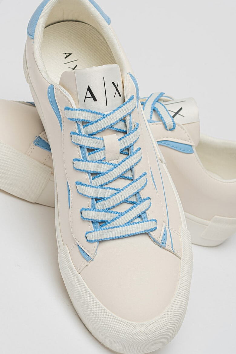 ARMANI EXCHANGE Pantofi sport de piele ecologica cu model logo - Pled.ro