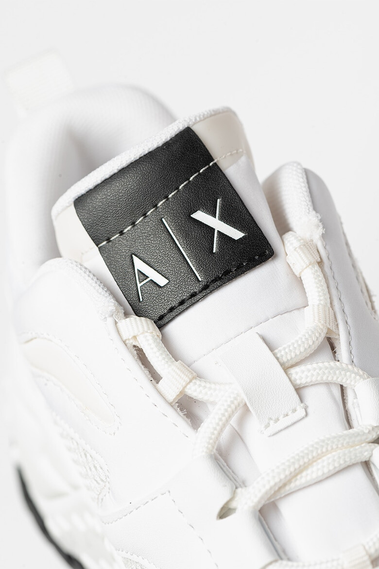 ARMANI EXCHANGE Pantofi sport de piele ecologica si material textil - Pled.ro