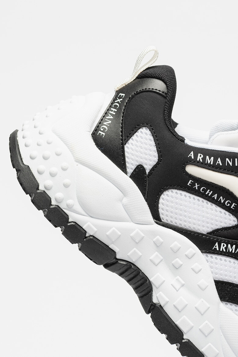 ARMANI EXCHANGE Pantofi sport de piele ecologica si material textil - Pled.ro