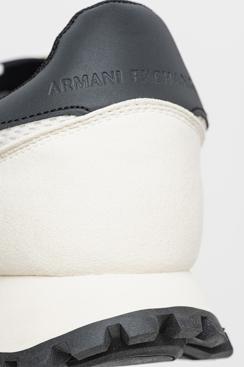 ARMANI EXCHANGE Pantofi sport de piele ecologica si plasa - Pled.ro