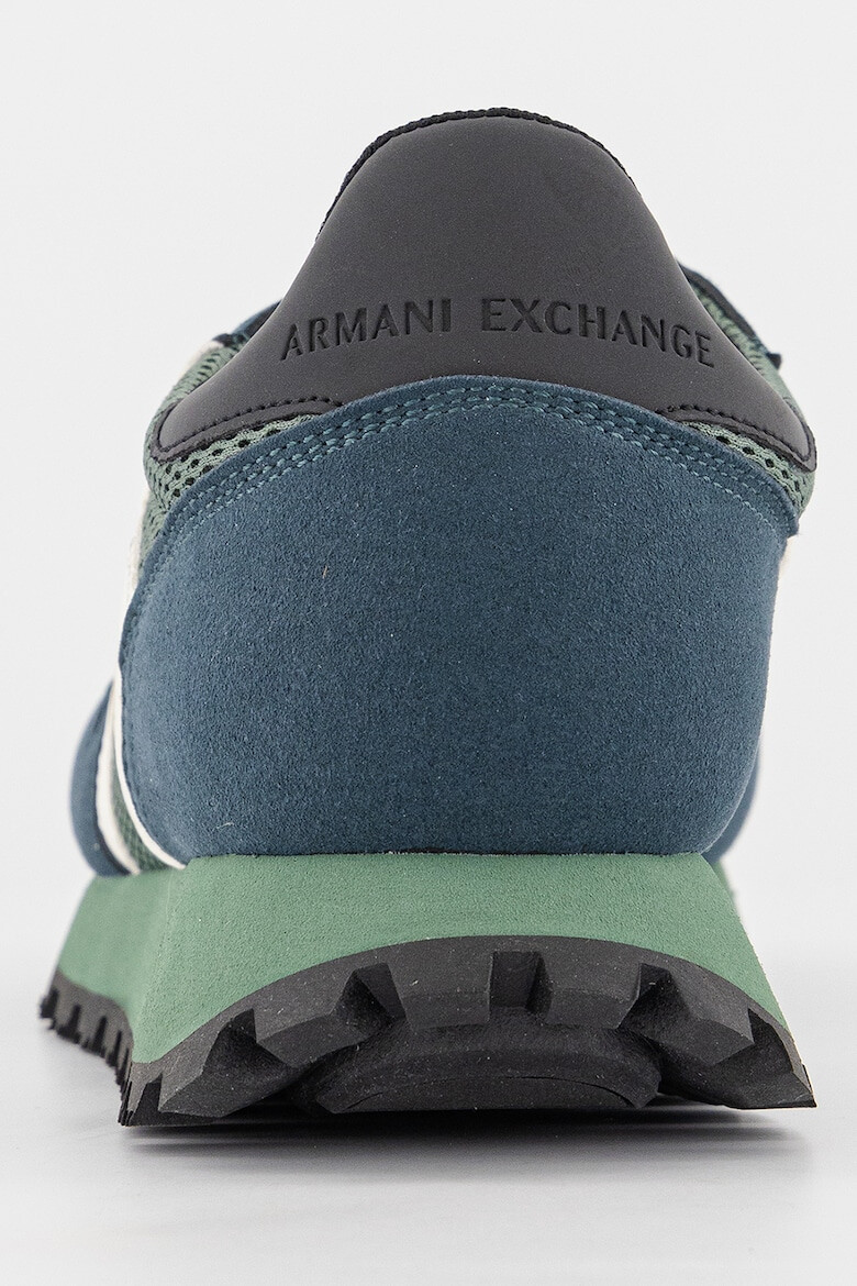 ARMANI EXCHANGE Pantofi sport de piele ecologica si plasa - Pled.ro