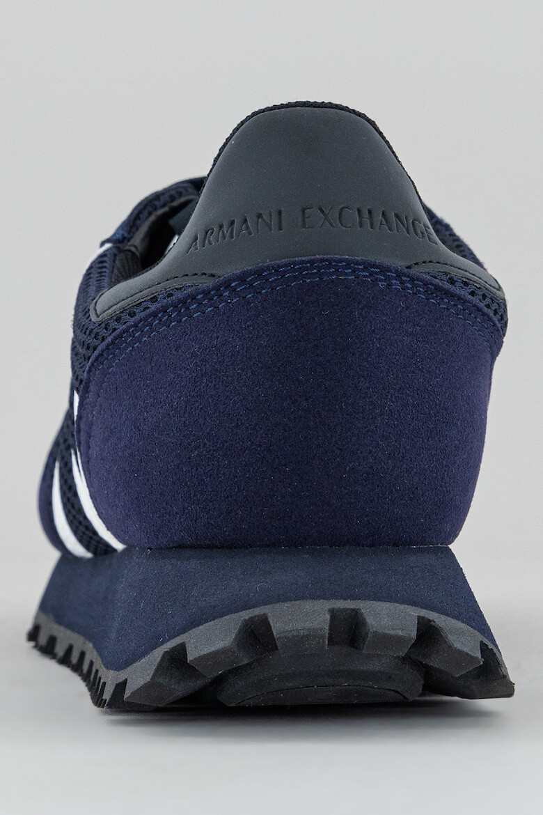 ARMANI EXCHANGE Pantofi sport de piele ecologica si plasa - Pled.ro