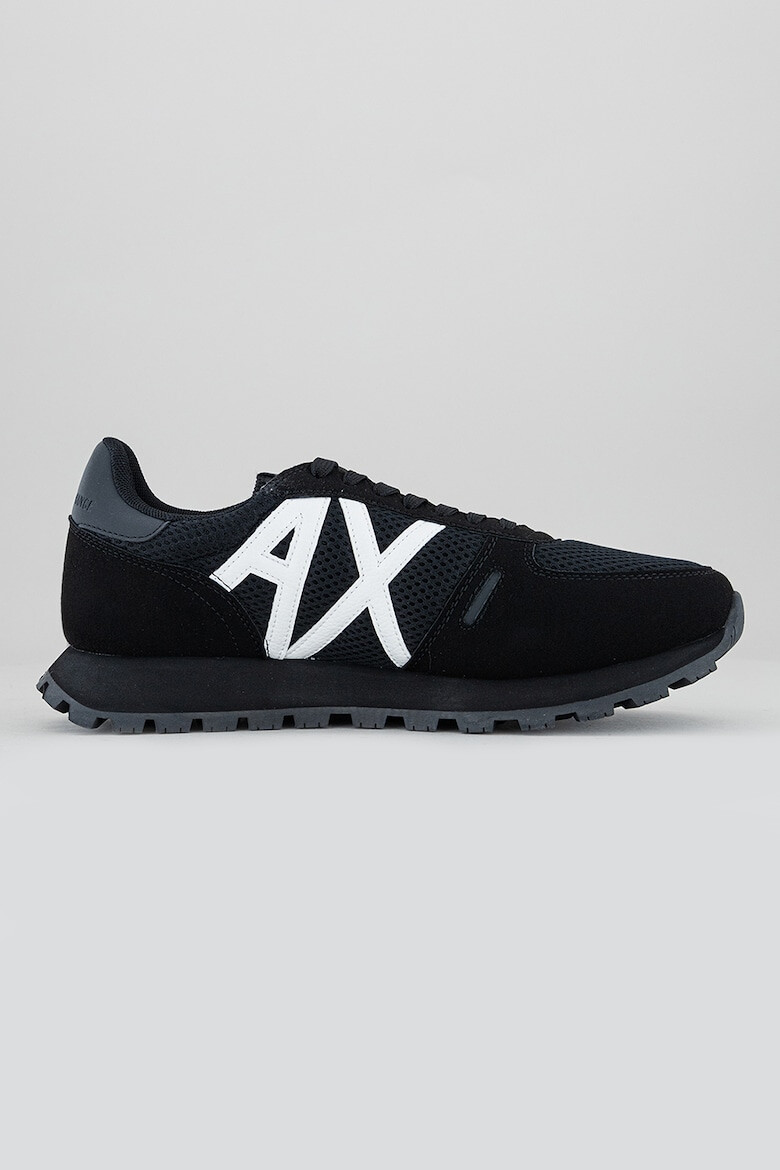 ARMANI EXCHANGE Pantofi sport de piele ecologica si plasa - Pled.ro