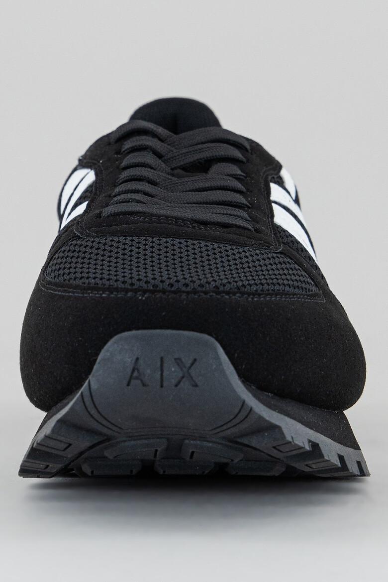 ARMANI EXCHANGE Pantofi sport de piele ecologica si plasa - Pled.ro