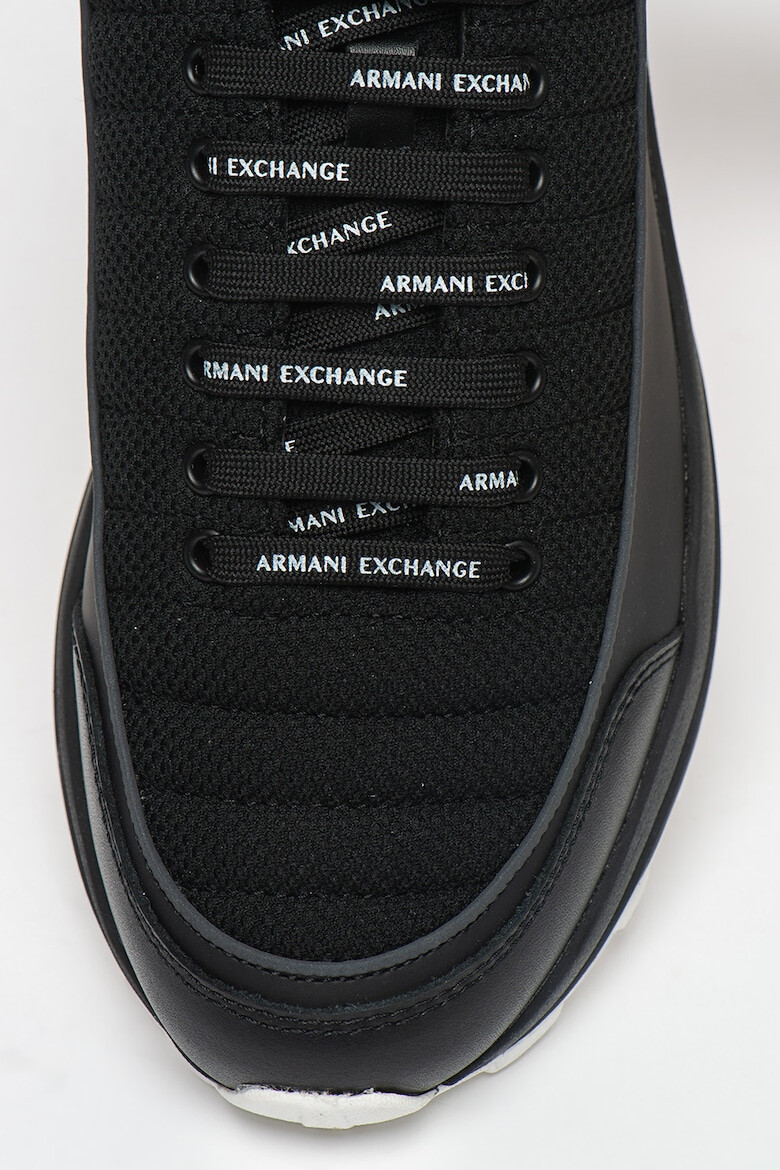 ARMANI EXCHANGE Pantofi sport de plasa cu garnituri de piele - Pled.ro