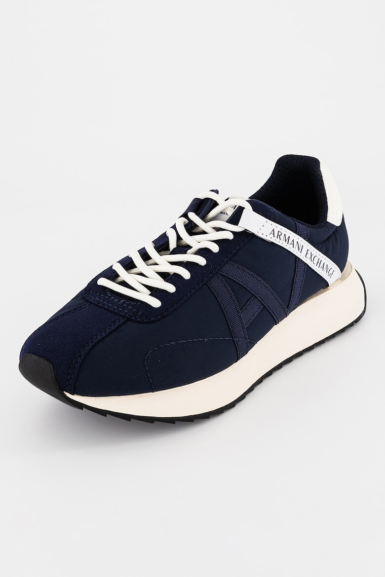 ARMANI EXCHANGE Pantofi sport din material textil cu detaliu logo - Pled.ro