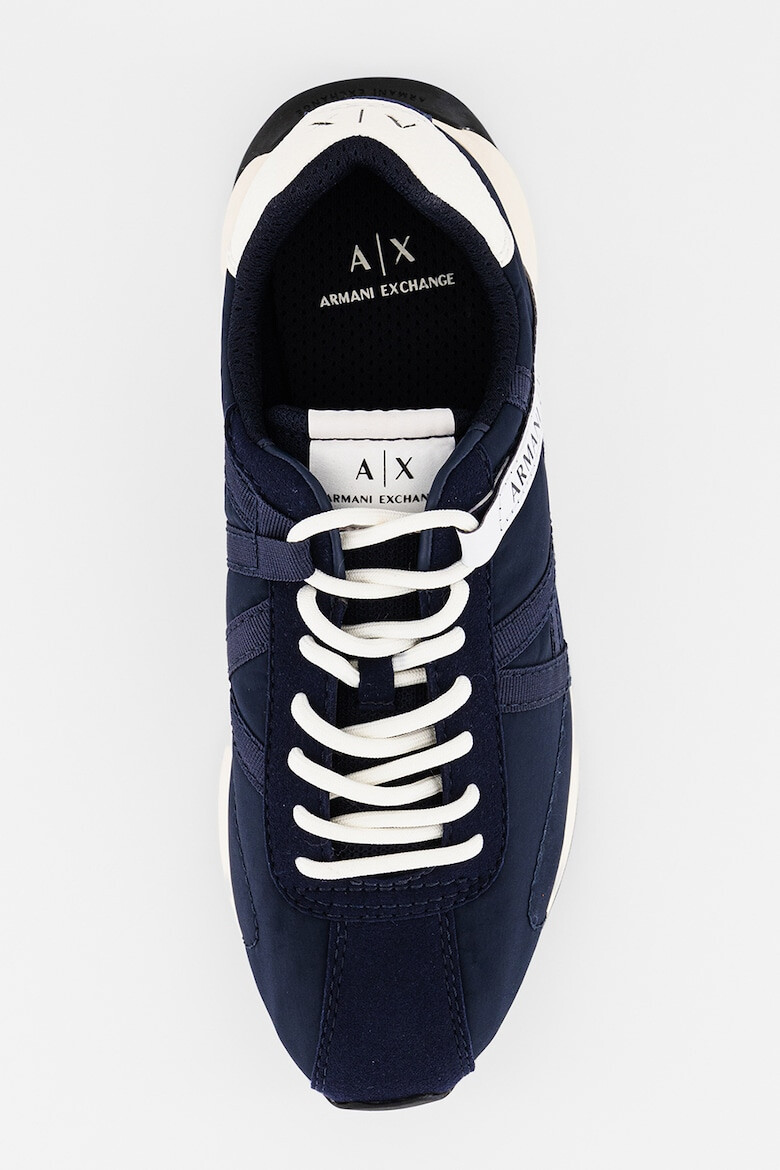 ARMANI EXCHANGE Pantofi sport din material textil cu detaliu logo - Pled.ro