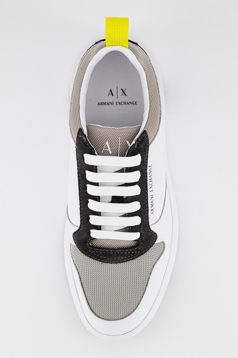 ARMANI EXCHANGE Pantofi sport din piele cu insertii din material textil - Pled.ro