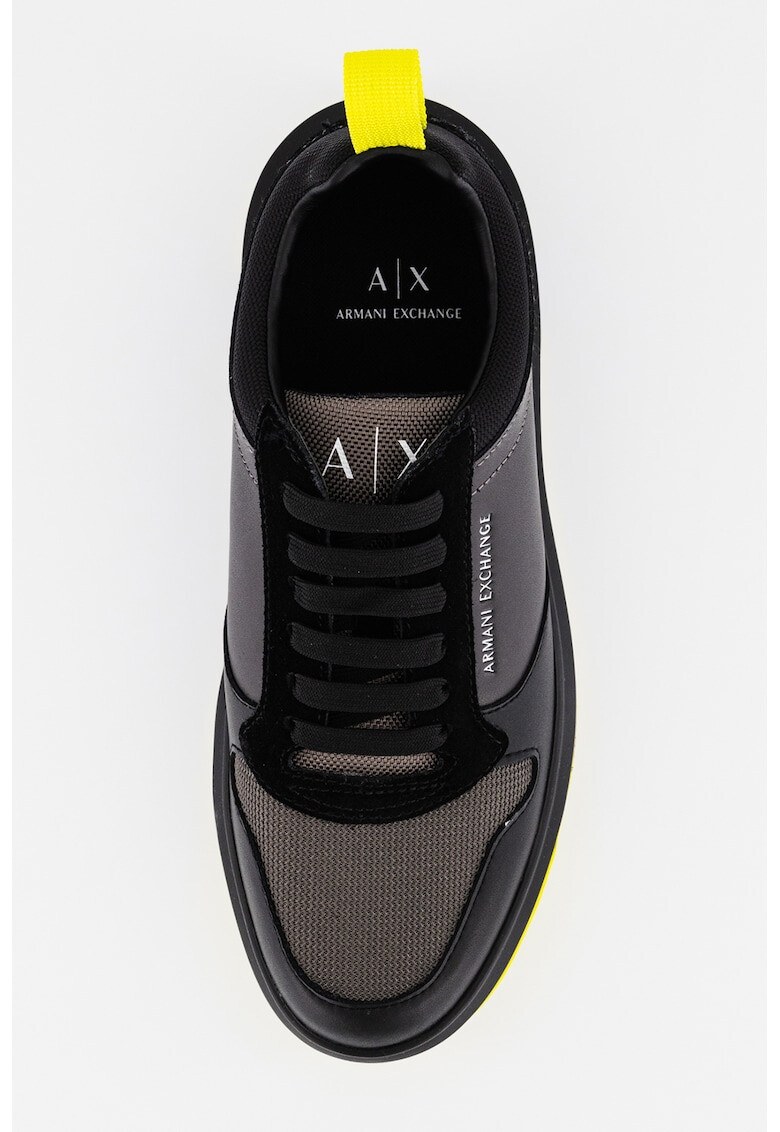 ARMANI EXCHANGE Pantofi sport din piele cu insertii din material textil - Pled.ro