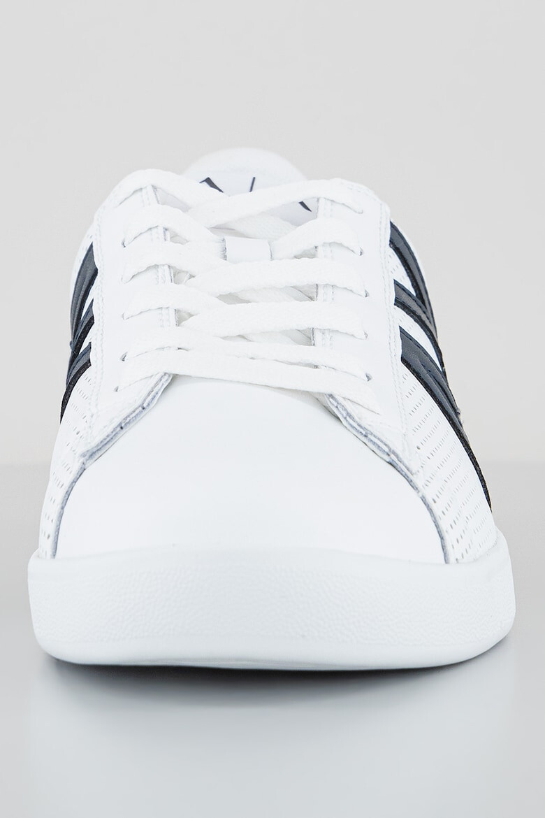 ARMANI EXCHANGE Pantofi sport din piele cu perforatii si aplicatie logo - Pled.ro