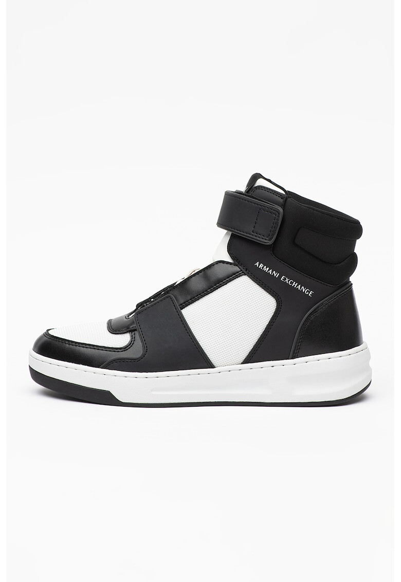 ARMANI EXCHANGE Pantofi sport inalti din piele si material textil - Pled.ro