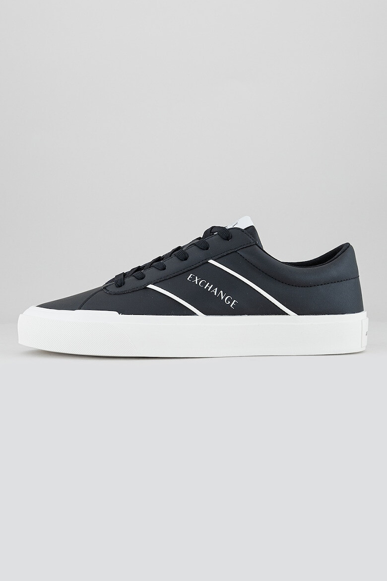 ARMANI EXCHANGE Pantofi sport low-cut de piele ecologica cu detaliu logo - Pled.ro