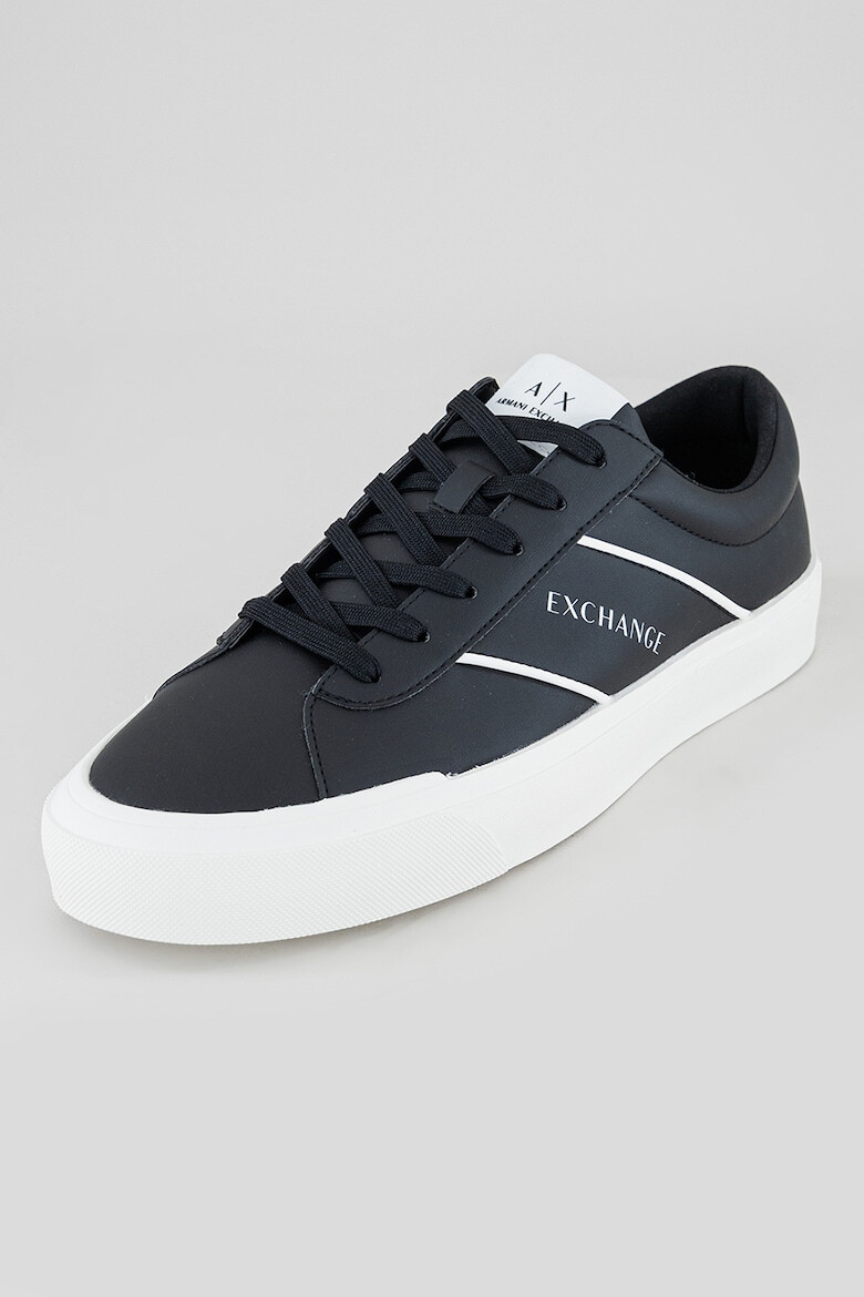 ARMANI EXCHANGE Pantofi sport low-cut de piele ecologica cu detaliu logo - Pled.ro