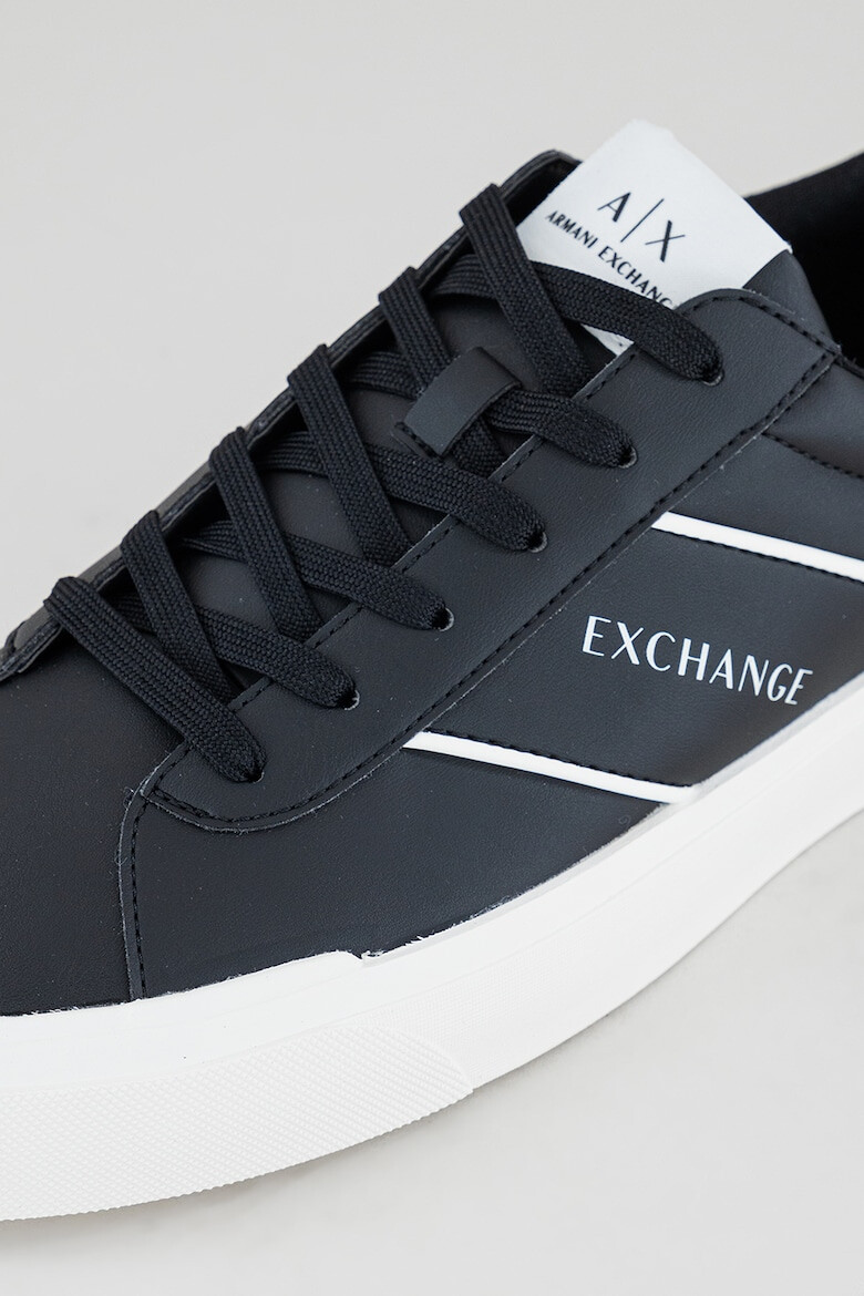 ARMANI EXCHANGE Pantofi sport low-cut de piele ecologica cu detaliu logo - Pled.ro