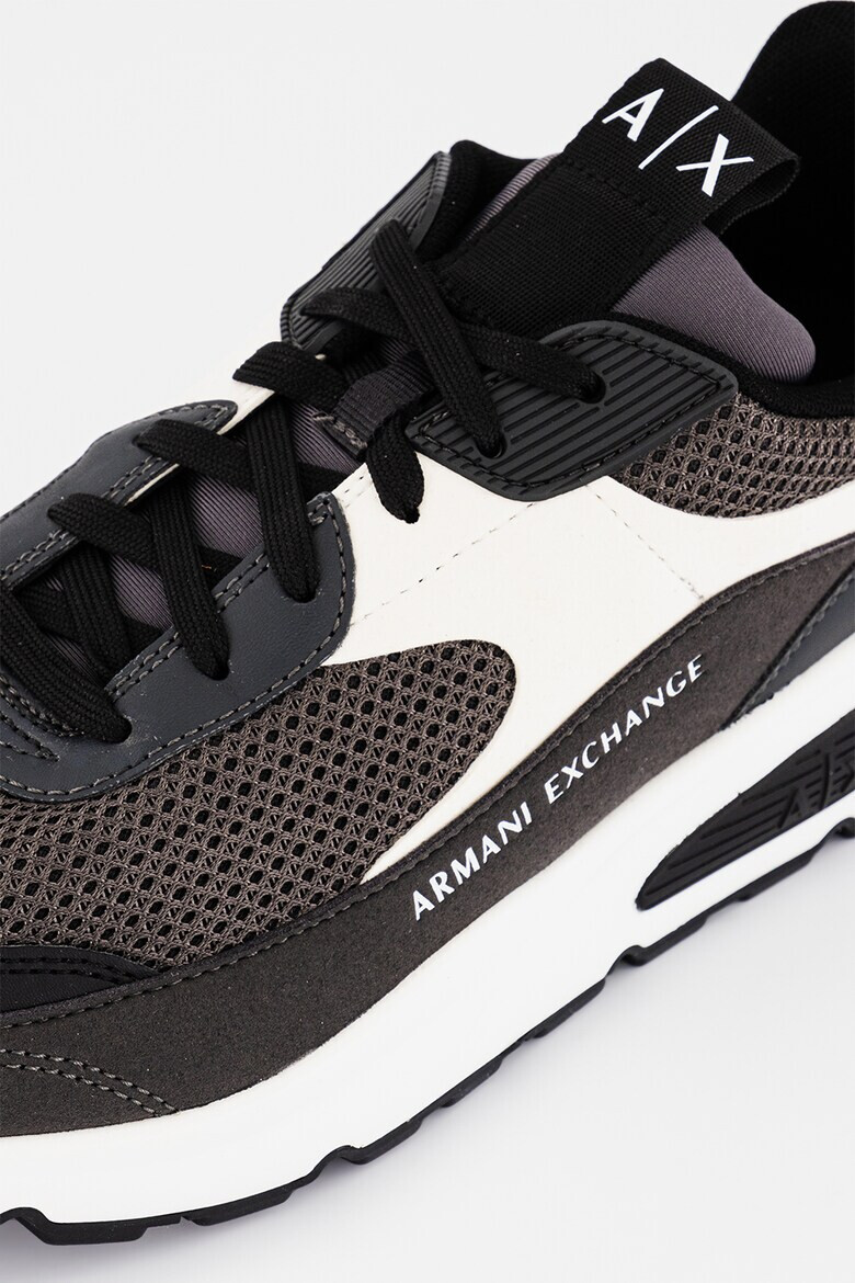 ARMANI EXCHANGE Pantofi sport low-top cu insertii din plasa - Pled.ro