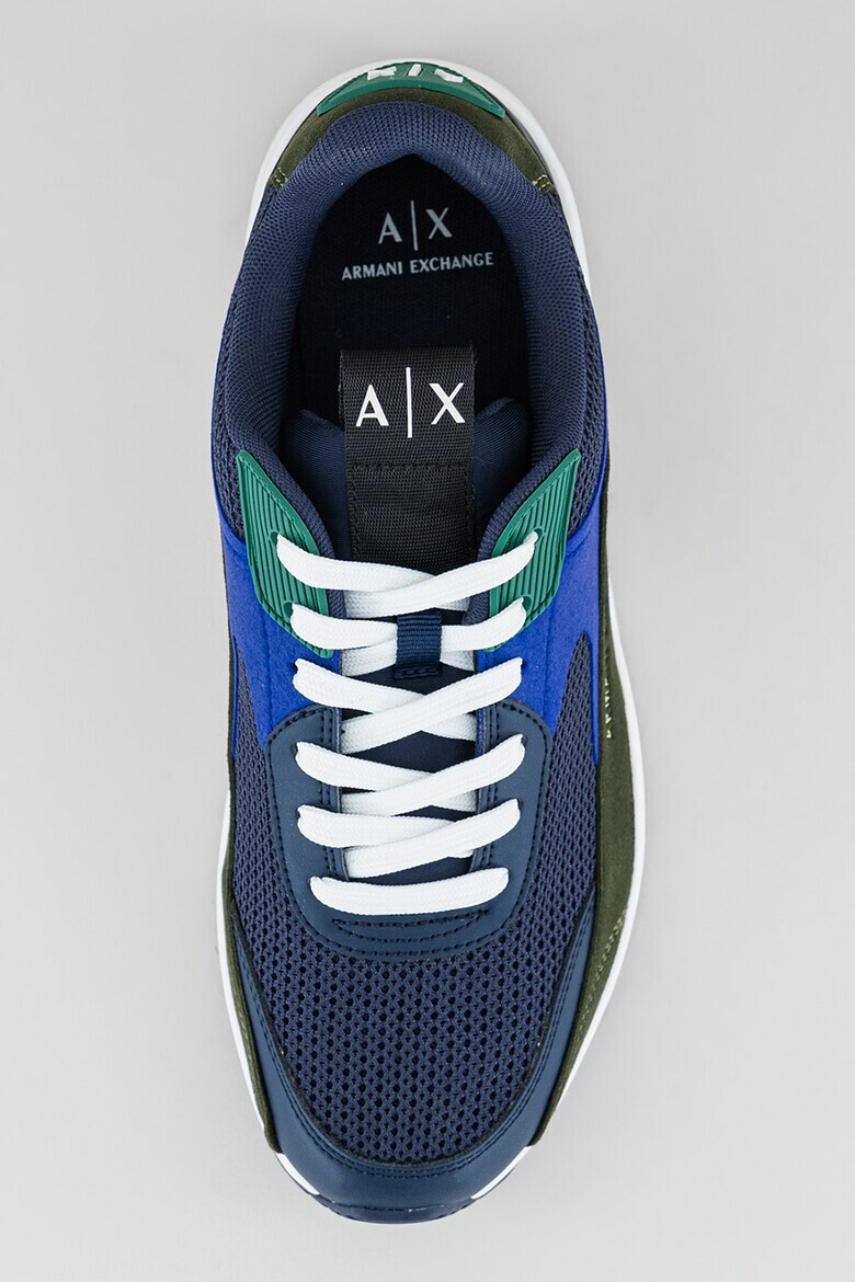 ARMANI EXCHANGE Pantofi sport low-top cu insertii din plasa - Pled.ro