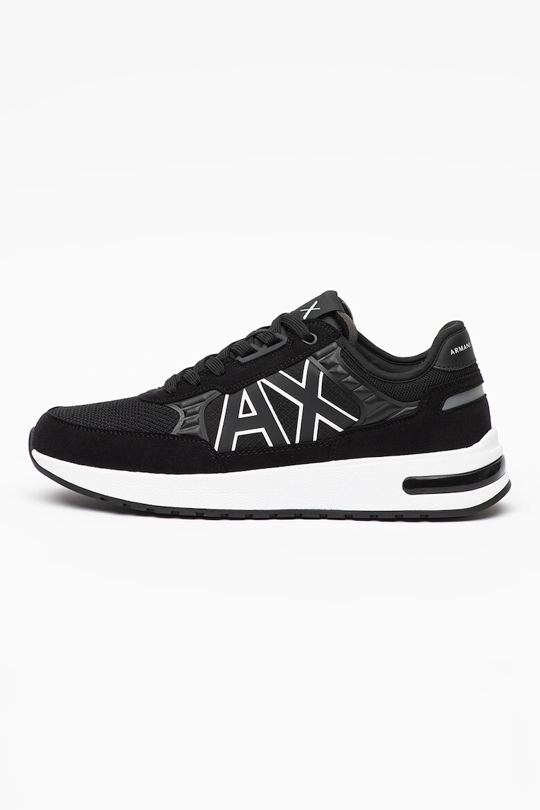 ARMANI EXCHANGE Pantofi sport low-top cu monograma contrastanta - Pled.ro