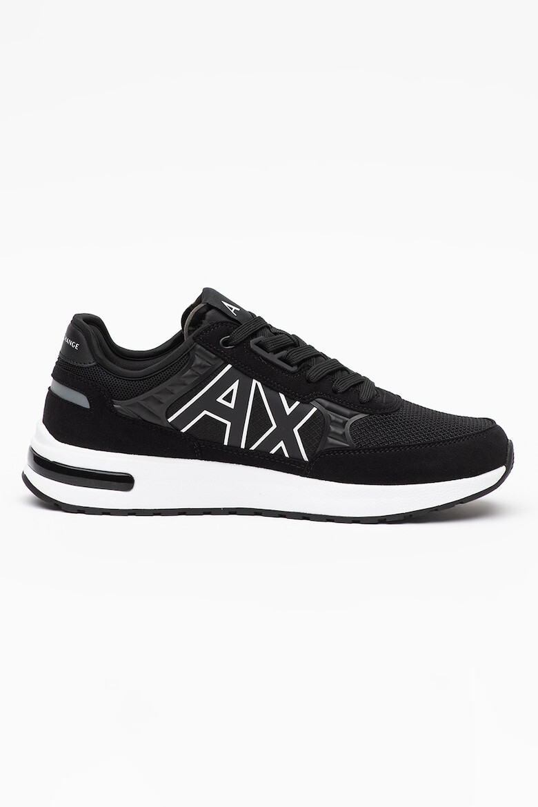 ARMANI EXCHANGE Pantofi sport low-top cu monograma contrastanta - Pled.ro